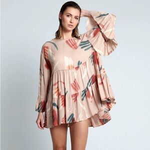One Teaspoon Long Sleeve Boho Dress